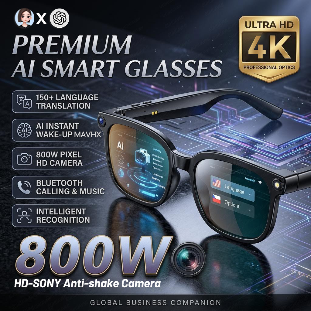 Photography Unit - Gafas Inteligentes 4K 8MP 2026 para