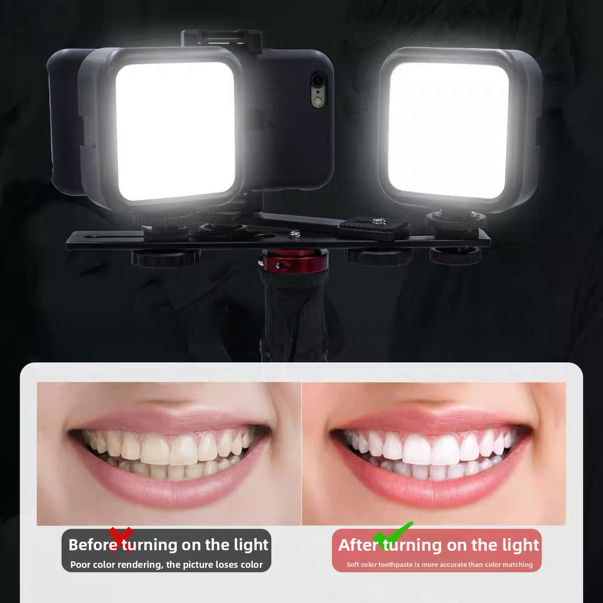 Photography Basics - Luz de Fotografía Dental con Bluetooth,