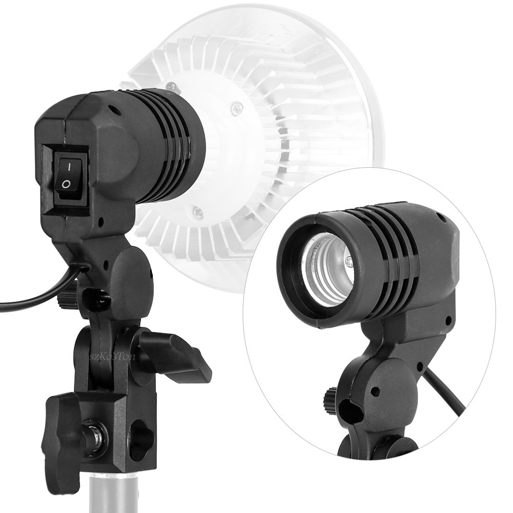 Photography Umbrella Lights - Portalámparas de un solo cabezal E27,