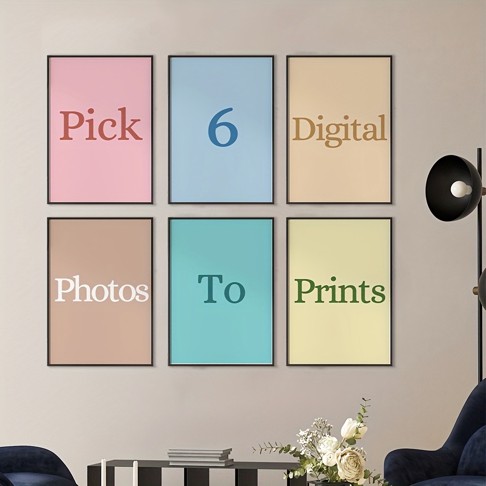 Photograph Lyrics - Juego de 6 Piezas de Lienzos