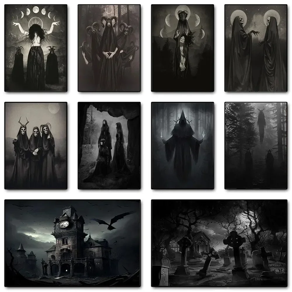 Photography Night - Pósteres de arte Dark Academia Black