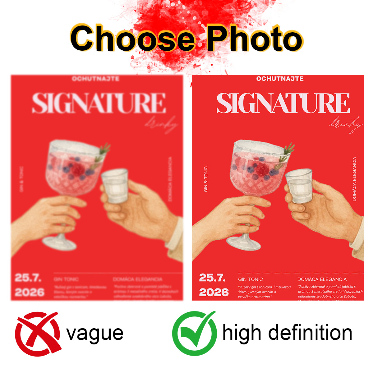 Photograph Lyrics - Póster Publicitario con Foto Personalizada, Arte