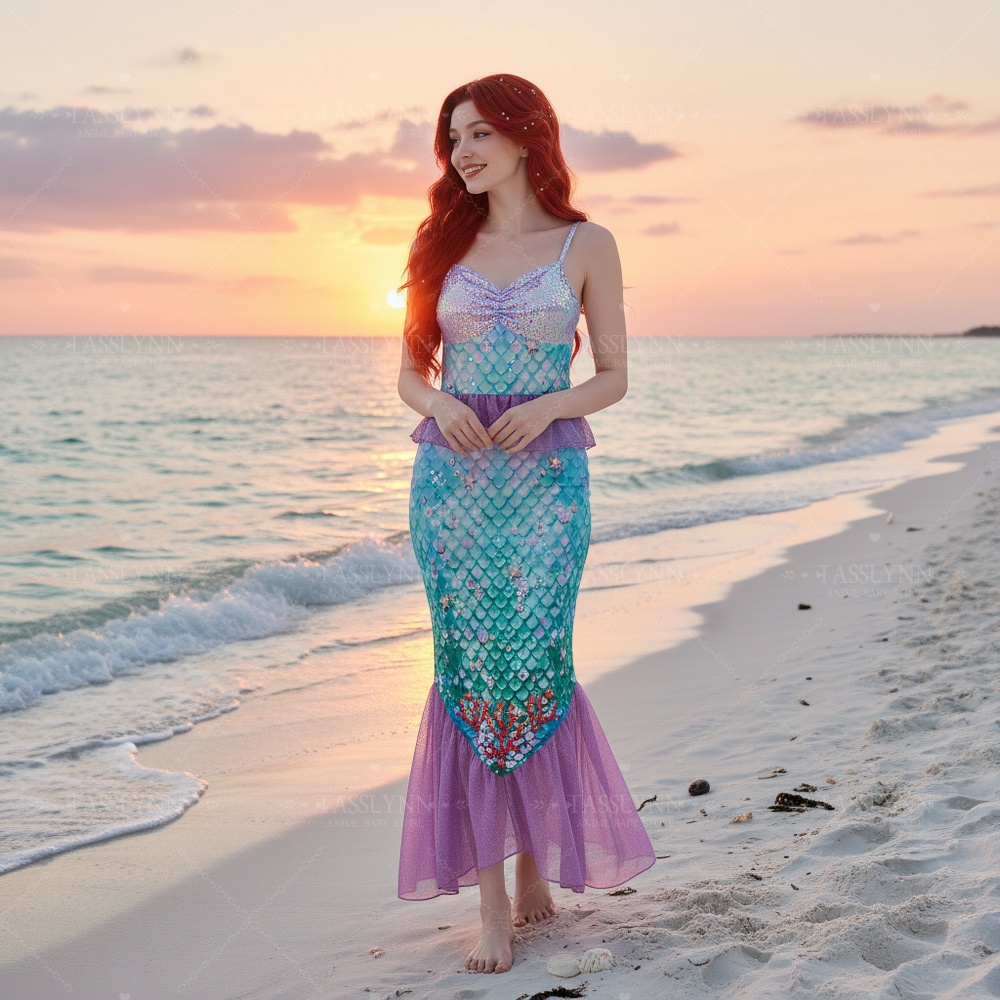Disfraz de Sirena Ariel, Vesti - Photography Outfit reseña y precio