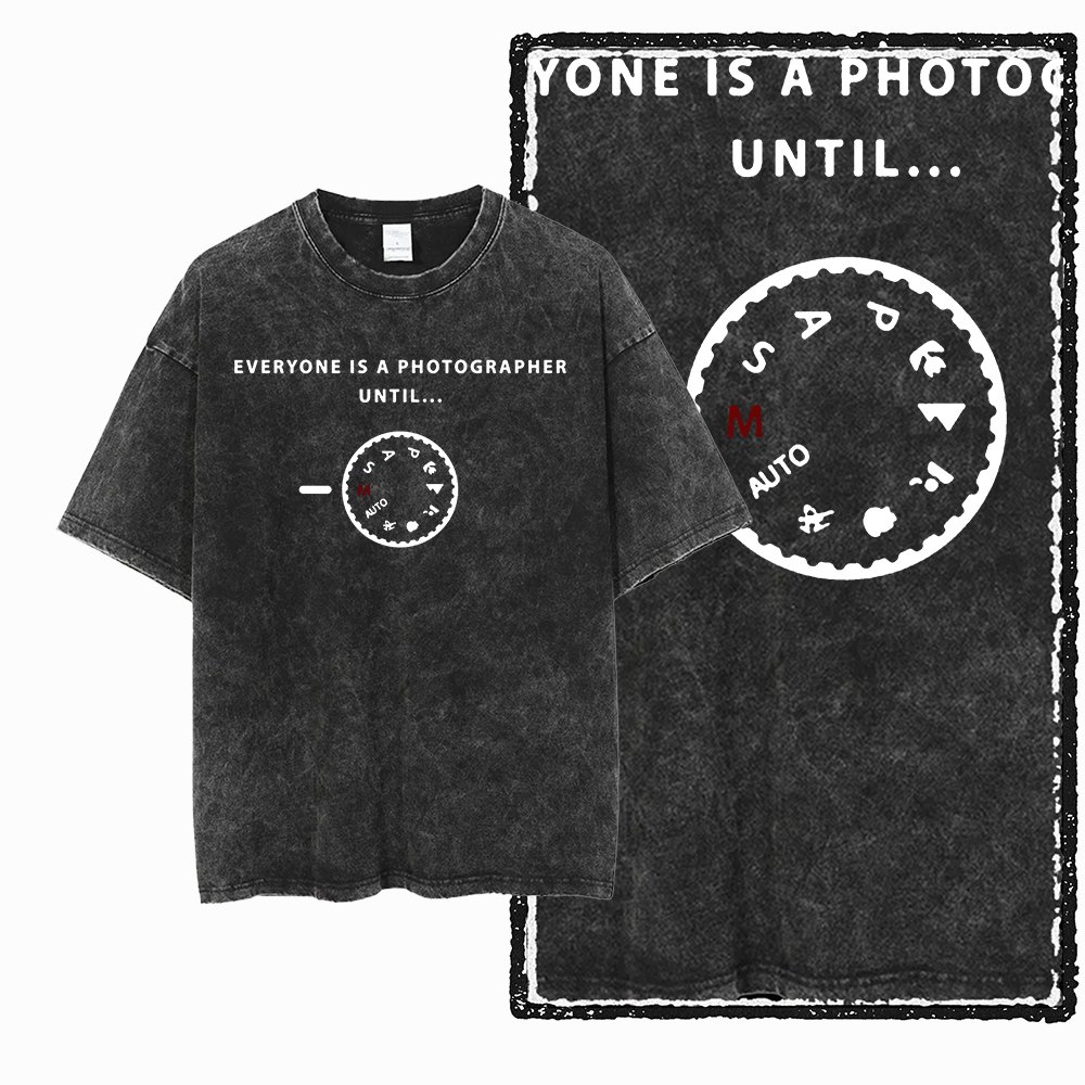Camiseta de algodón negra con  - Photography Basics reseña y precio
