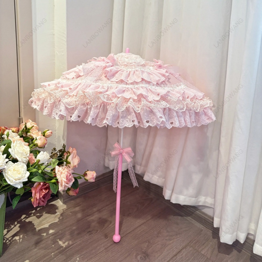Parasol de Encaje Floral Rosa  - Photography Wedding reseña y precio
