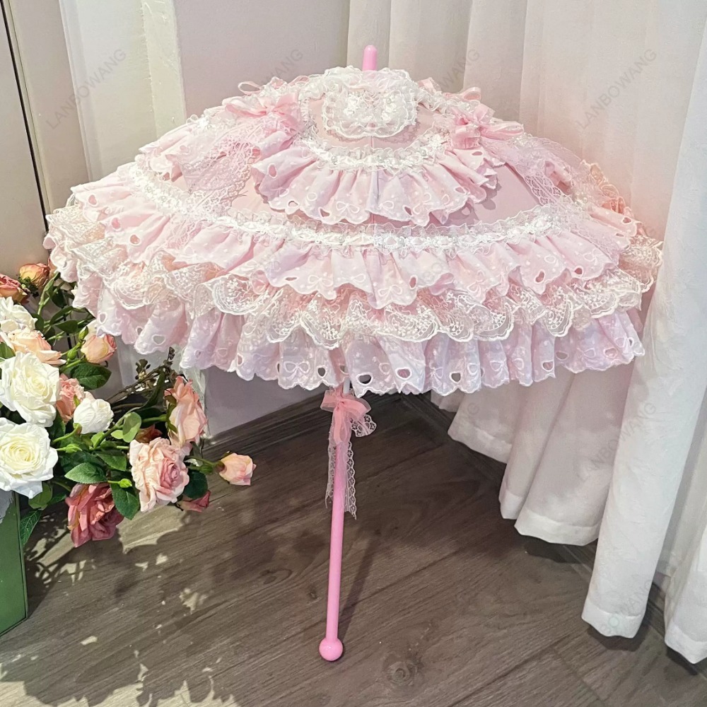 Parasol de Encaje Floral Rosa  - Photography Wedding reseña y precio