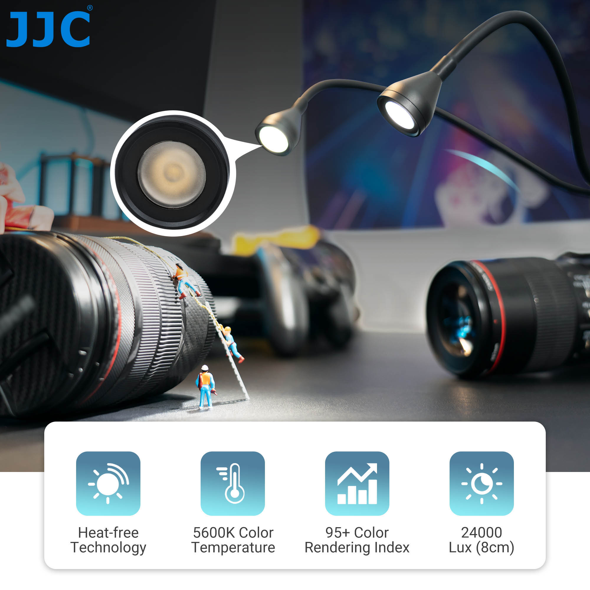 Luz LED Macro JJC con Brazo Ar - Photography Basics reseña y precio