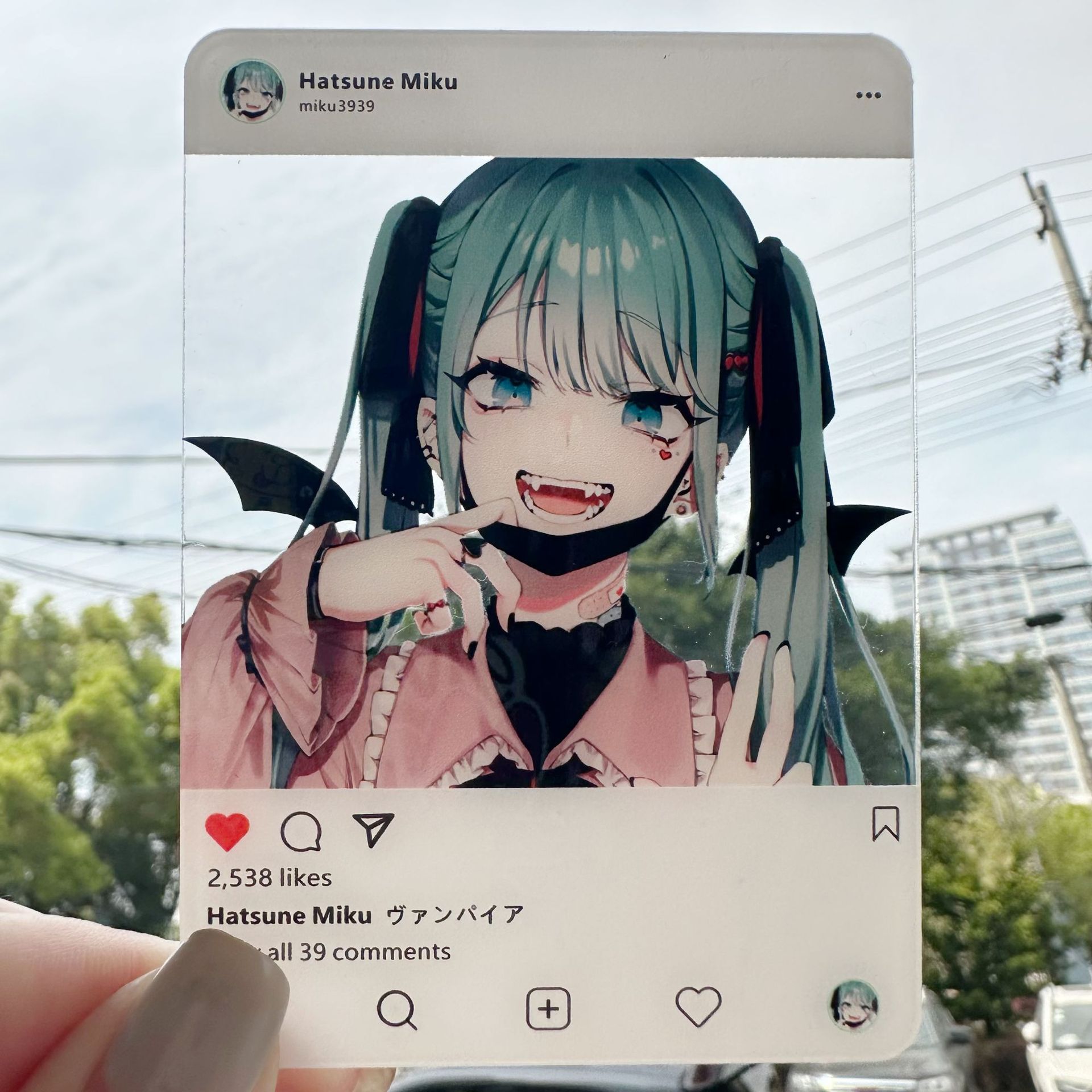 Hatsune Miku, Tarjeta Acrílica - Photography Anime reseña y precio
