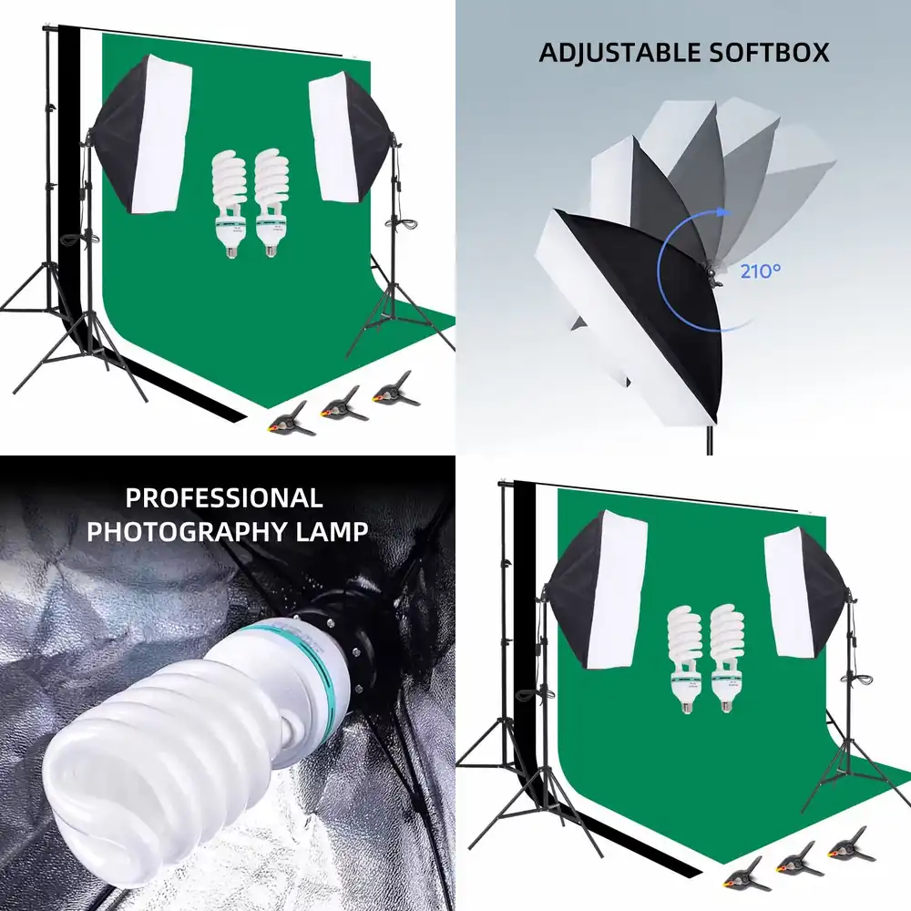 Equipo de estudio fotográfico: - Photography Umbrella Lights reseña y precio
