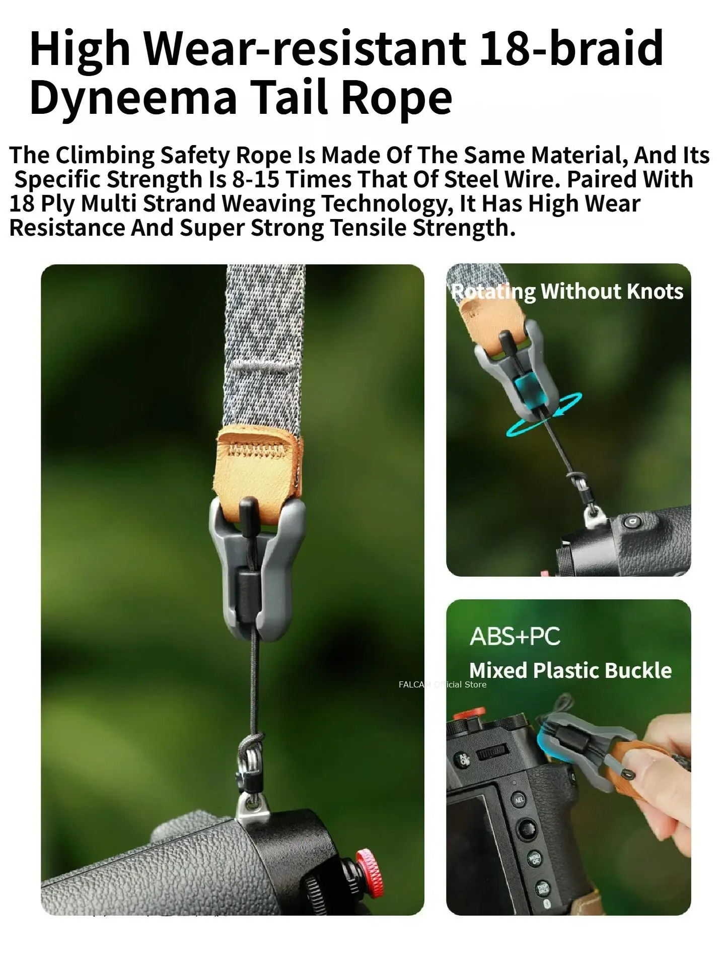 Correa de cuero para cámara co - Camera Wrist Strap reseña y precio
