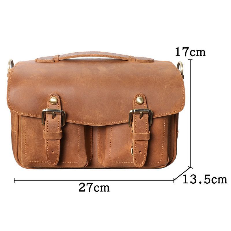 Bolso de Cuero Genuino de Vaca - Photography Vintage Style reseña y precio
